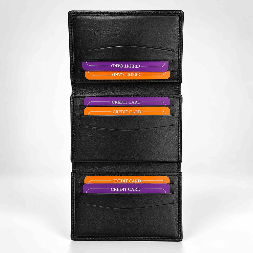Panther Black - (Tri Fold) Original Leather Wallet